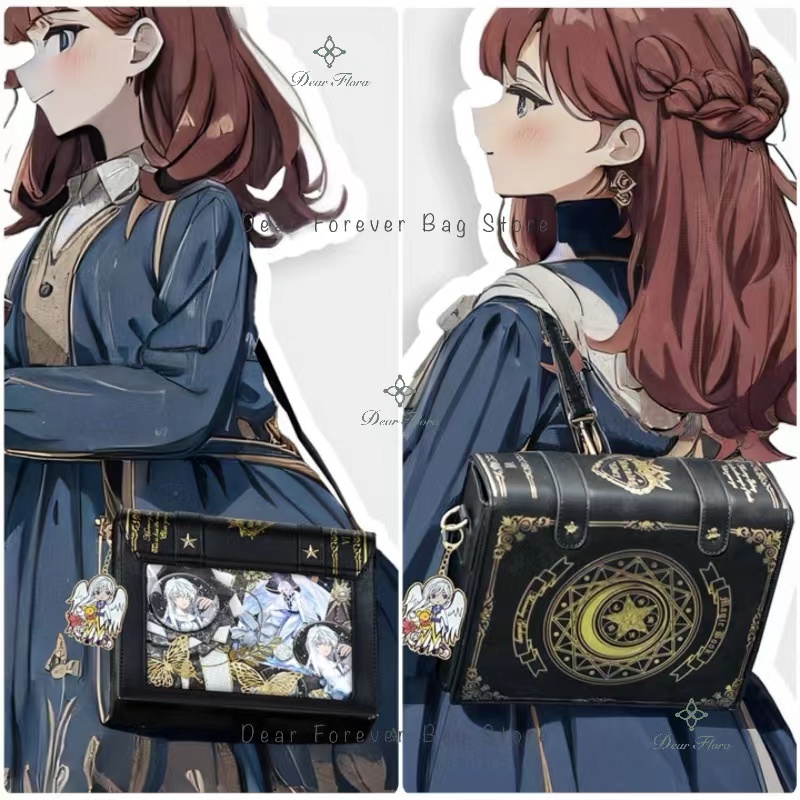 Mini Backpack Purse - Y2k livro mágico lolita ita saco