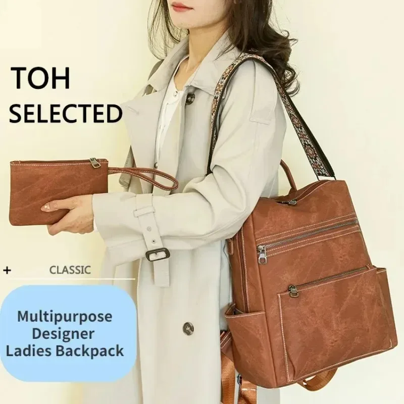 2026 nova feminina couro do pl - Travel Backpack Anti Theft avaliação e preço