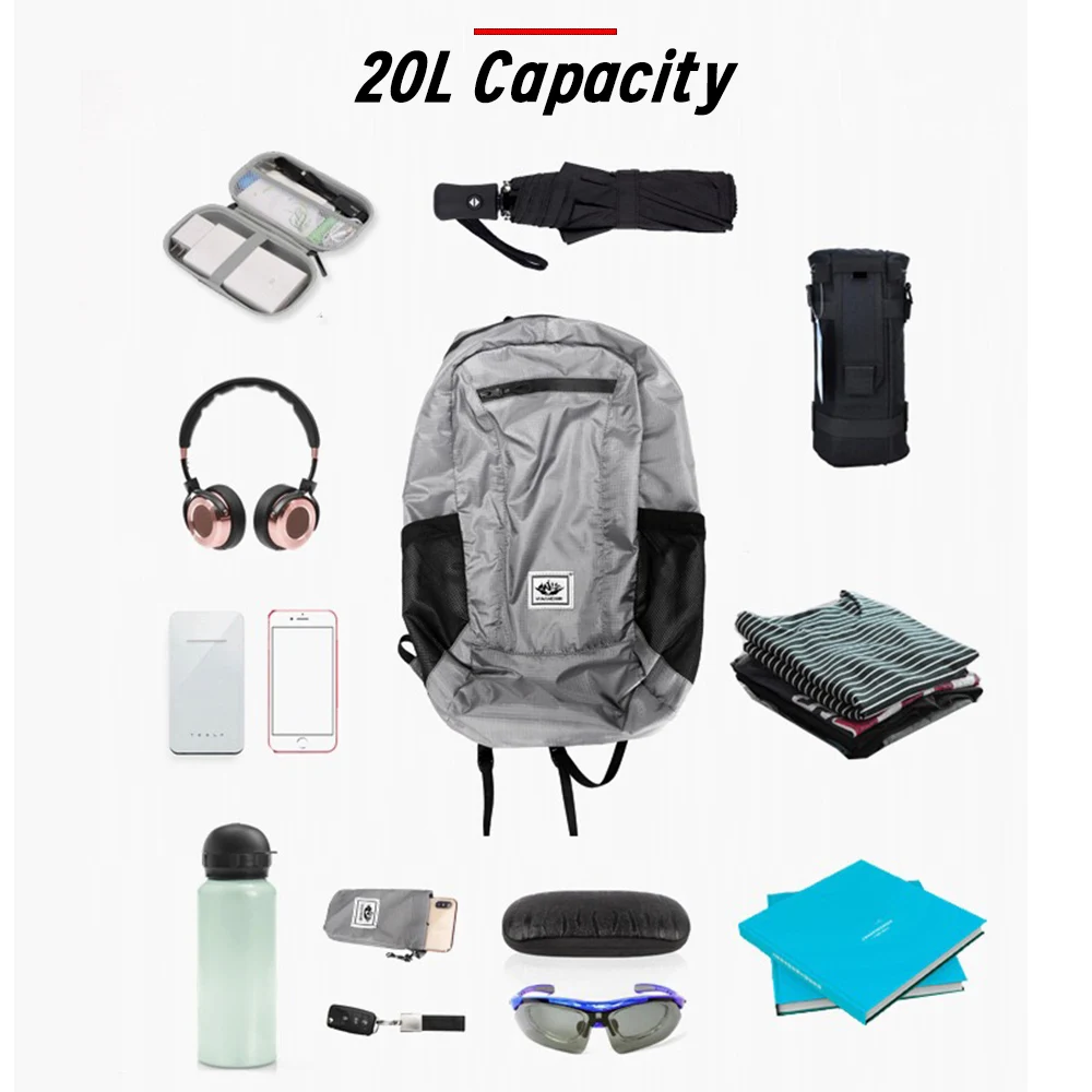 Mochila Dobrável Pequena Imper - Foldable Backpack Small avaliação e preço